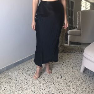 H&M silky maxi skirt